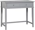Franklin Schreibtisch mit 1 Schublade aus MDF in Grau (BxTxH) 89x45x75 cm
