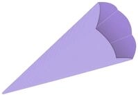 Ursus 9840060 - Schult&uuml;ten 3D uni, flieder, Rohlinge aus 3D Colorwellpappe 260...