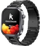 Knauermann - PRO 4 Ultra - Schwarz, eckig, Titanarmband Schwarz mit Anruf & SOS