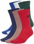 adidas Unisex Cushioned Crew Socks 6 Pair Pack Socks, team royal blue/dark...