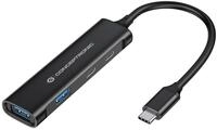 Conceptronic HUBBIES12B 4-Port USB 3.2 Gen 1 Hub, USB-C x 2, USB-A x 2,