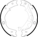 HELLA 8DA 355 051-121 Bremsbackensatz, Feststellbremse - H1810 - f&uuml;r u.a. KIA