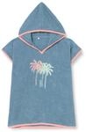 Playshoes Unisex Kinder Frottee-Poncho Bademantel Handtuch, Palmen, S (bis ca. 4