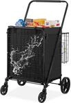 VEVOR Einkaufstrolley Einkaufswagen Klappbar 150,5 kg Belastbar, Einkaufsroller