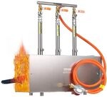 VEVOR tragbare Propangas-Schmiede mit 3 Brenner 1427 &deg;C, Hufschmiede Schmiedeofen