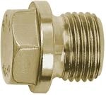RIEGLER 111672-252.115-ES Verschlussschraube, Au&szlig;ensechskant, Bund, G 1, SW...