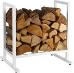 Relaxdays Kaminholzregal, Metall, modern, HBT: 62x60x49 cm, Brennholzregal f&uuml;r