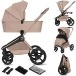 Lionelo Freya Kinderwagen 2 in 1 (0-4 Jahre, 0-22 Kg), Kombikinderwagen mit...