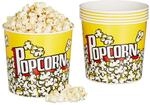 Relaxdays Popcorn Eimer, 6er Set, Popcorn Beh&auml;lter Kunststoff,...