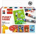 Marabu 0311000000102 - KiDS Dot Pen Set "Tiere" 4 x 25 ml, Punktfarbe auf...