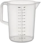 APS Messbecher 5 Liter, &Oslash; 20,5 x H: 25,5 cm, Kunststoffbecher mit gepr&auml;gter