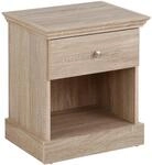 Dorel Home Furnishings Binz | Nachttisch Eiche 1 T&uuml;r