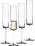 SCHOTT ZWIESEL Sektglas Modo (4er-Set), geradlinige Champagner Gl&auml;ser mit