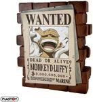 Plastoy One Piece Sparb&uuml;chse mit &bdquo;Wanted&rdquo;-Poster Monkey D. Luffy - PVC -...