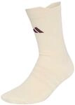 adidas Unisex Tennis Crew Socks Cushioned 1 Pair Pack Socks, wonder white/maroon, L