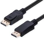 VALUE DisplayPort Kabel, v2.1, 10K, DP ST - ST, schwarz, 3 m