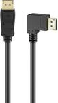 goobay DisplayPort Kabel 2.0/2.1, 5 Meter, 8K 144Hz, 54 Gbit/s, 90&deg; Stecker,...