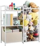 VEVOR Kinderb&uuml;cherregal mit Spielzeugaufbewahrung, 2-st&ouml;ckiges B&uuml;cherregal...