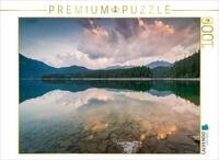 CALVENDO Puzzle Morgen am Eibsee 1000 Teile Puzzle quer | Lege-Gr&ouml;&szlig;e cm...