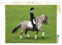 CALVENDO - Puzzle D&uuml;lmener Wildpferd - Dressurreiten | 1000 Teile Lege-Gr&ouml;&szlig;e