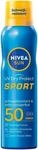 NIVEA SUN UV Dry Protect Sport Sonnenspray LSF 50, 100% transparenter und