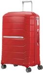 Samsonite Flux - Spinner M, Erweiterbarer Koffer, 68 cm, 75/85 L, Rot (Red)