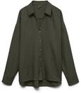 VERO Moda Damen Vmmelaney Queeny Ls Shirt WVN Noos Hemd (1er Pack)