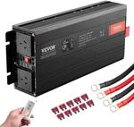 VEVOR Wechselrichter mit Reiner Sinuswelle 3000W DC12V AC 230 V...