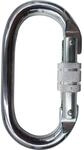 TEUFELBERGER Schraub-Karabiner Stahl Oval SL Silber &Ouml;ffnungsweite 18 mm