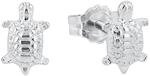 Amor Ohrstecker 925 Sterling Silber M&auml;dchen Kinder Ohrschmuck, 0,8 cm, Silber,