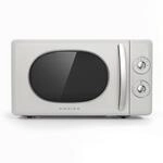 SWEISS Vintage-Mikrowelle MOVI8, 20L Beige, 700W, 6 Kochstufen, Auftaufunktion,