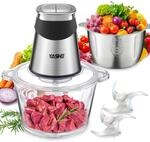 YASHE 500W Zerkleinerer mit 1,8L Edelstahlsch&uuml;ssel, 4 Klingen