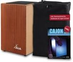 XDrum Cajon Primero Sapeli - Kistentrommel inkl. Rucksacktasche und Schule -