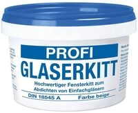 Baufan Profi Glaserkitt - 750g, beige I Fensterkitt zum Abdichten von Einfachgl&auml;sern