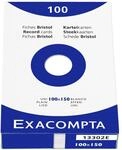 Exacompta 13302E Karteikarten, ungelocht, ungelocht, 100 x 150 mm, f&uuml;r