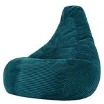 Icon Dalton XXL Sitzsack Cord mit F&uuml;llung, Blaugr&uuml;n