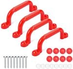 Relaxdays Kletterger&uuml;st Griffe, 4er Pack, je Haltegriff bis 100 kg, Spielturm &