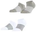 ESPRIT Damen Sneakersocken Summer Stripe 2-Pack W Sn Baumwolle kurz gemustert 2 Paar,