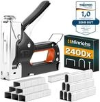 Hinrichs Handtacker Set - 3-in-1 Profi Tacker f&uuml;r Holz - Stofftacker Handwerker zum