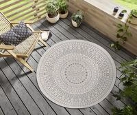 Hanse Home Northrugs Porto In- und Outdoor Teppich Rund &ndash; Runder Wendeteppich