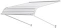 VEVOR Fenstermarkise 101,6x106,6x51 cm, T&uuml;rvordach, Sonnenschutz, leichte &...