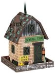 Relaxdays Deko Vogelhaus, Holz, Vogelh&auml;uschen zum Aufh&auml;ngen, Klappdach, HBT: