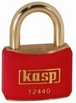 Kasp K12440REDD Vorh&auml;ngeschloss, farbig/rot