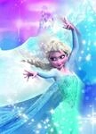 Komar Disney Wandbild Frozen 2 ELSA Action | Kinderzimmer, Babyzimmer,...