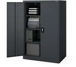 Jan Nowak Aktenschrank B&uuml;roschrank Metall, abschlie&szlig;bar, 140 x 60 x 90 cm