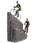 Casablanca Skulptur Racing, Deko Figur Bronze, Grau, Metall u. Kunstharz Statue