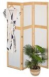 Relaxdays Paravent, 3-teilig, Faltbarer Raumtrenner, HxB: 168x135,5 cm,...