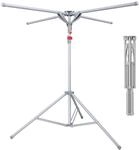 Relaxdays W&auml;schest&auml;nder, klappbar, bis 15 kg, h&ouml;henverstellbar, H x D:...