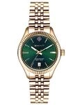 GANT G136011 Sussex Damenuhr Sussex goldfarben gr&uuml;n Edelstahl 34 mm Quarz Uhr...