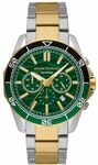 Armani Exchange Silver Tone Watch for Men, Quarz-Chronographenwerk und 44mm